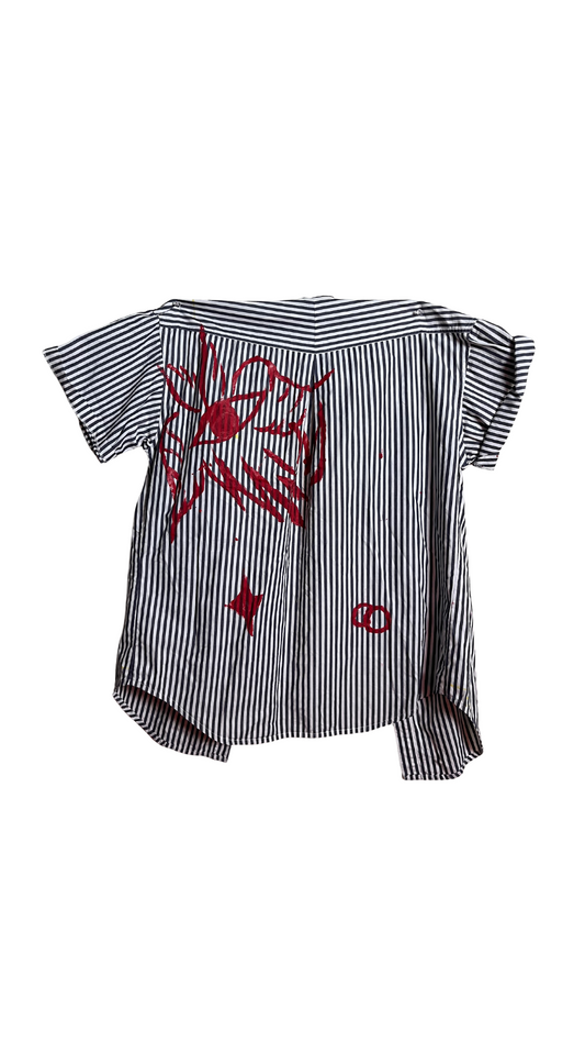 Seraphim Stripe Button-Up Tee
